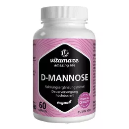 D-MANNOSE HOCHDOSIERT veganske kapsler, 60 stk