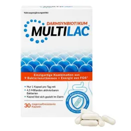 Multilac Synbiotic gastro-resistente kapsler, 30 stk