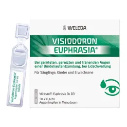 Visiodoron Euphrasia øyedråper i monodoser, 10X0,4 ml