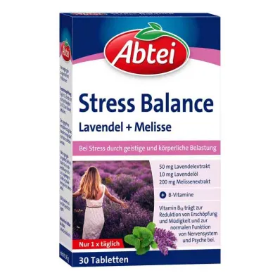 Abbey Stress Balance Lavendel + Melissa Tabletter Tf (30 stk)