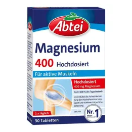 Abbey Magnesium 400 høydosetabletter, 30 stk