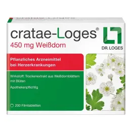 cratae-Loges 450 mg hagtorn filmdrasjerte tabletter, 200 stk