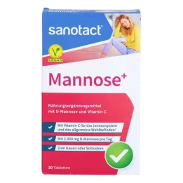 Sanotact Mannose+ tabletter (30 stykker)