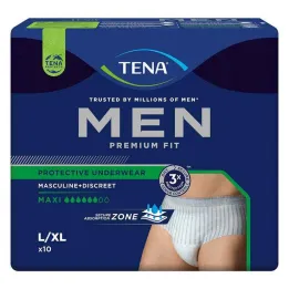 TENA® MEN PREMIUM FIT Bukser Maxi L/XL for inkontinens, 10 stk