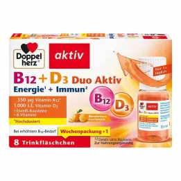 Doppelherz B12 + D3 Duo Active Drikkeampuller, 8 stk