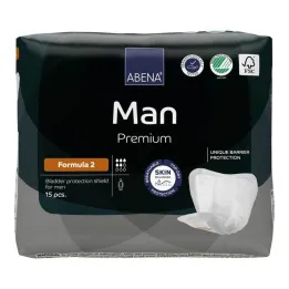Abena Man Premium formula 2 innleggssåler, 15 stk