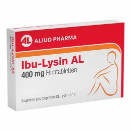 Ibu-Lysine AL 400 mg filmdrasjerte tabletter, 10 stk