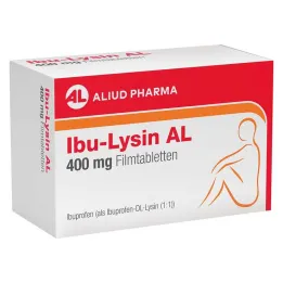 IBU-LYSIN AL 400 mg filmdrasjerte tabletter, 50 stk