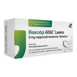 Bisacodyl ADGC® Laxans 5 mg gastro-resistente tabletter, 100 stk