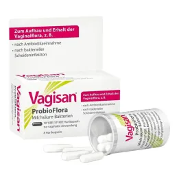 Vagisan Probioflora melkesyrebakterier harde kapsler, 8 stk