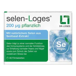 Selen-Loges 200 µg vegetabilske filmdrasjerte tabletter, 60 stk