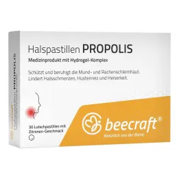 Beecraft Halspastiller Propolis, 30 stk