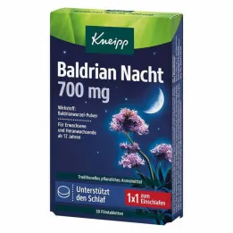 Kneipp Valerian Night 700 mg filmdrasjerte tabletter, 30 stk