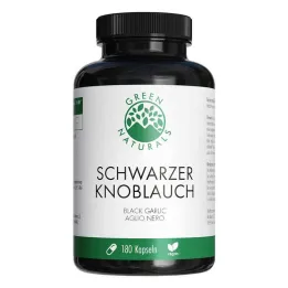 Green Naturals svart hvitløk 600mg med pose Kps, 180 stk