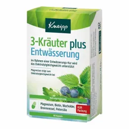 Kneipp 3-urt pluss dreneringskapsler, 60 stk