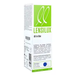 Lensilux Alt i én kombinasjonsløsning + beholder for hvite kontakter, 360 ml