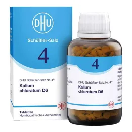 DHU Schüßler salt nr. 4 kaliumkloratum D6 tabletter, 900 stk