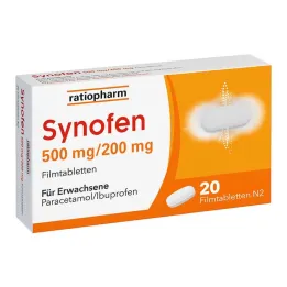 Synofen - med ibuprofen og paracetamol, 20 stk