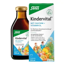 Kindervital med kalsium + D3 tonic Salus, 250 ml