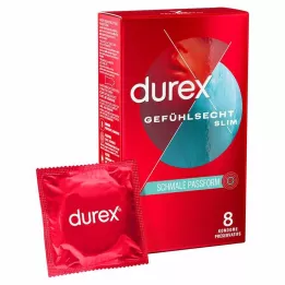 DUREX Slanke kondomer med ekte følelse, 8 stk