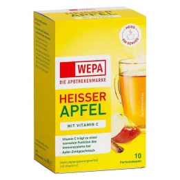 Wepa varmt eple + vitamin C-pulver, 10X10 g