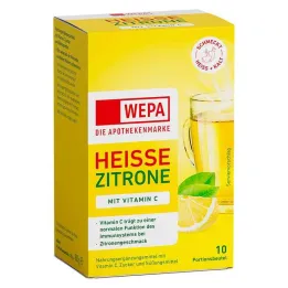 Wepa varm sitron + vitamin C pulver, 10X10 g