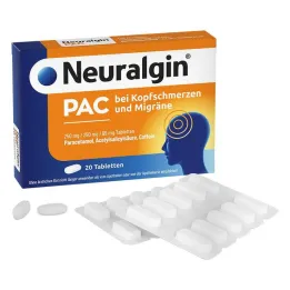 Neuralgin PAC mot hodepine og migrene tabletter, 20 stk