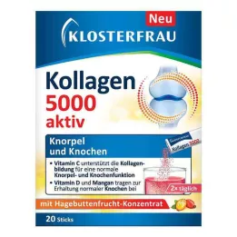 KLOSTERFRAU Kollagen 5000 aktive granulatstaver, 20 stk