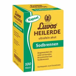 Luvos Healing Clay Ultra Fine Akutt halsbrannkapsler, 100 stk