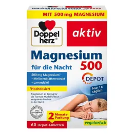 Doppelherz Magnesium 500 for natttablettene, 60 stk