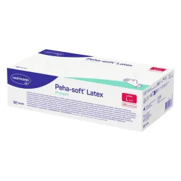 Peha-Soft Latex protect engangsundersøkelseshansker usterile pf L, 100 stk