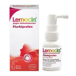 Lemocin Flurbiprofen 8,75mg / dose Spray for bruk i munnhulen, 15 ml