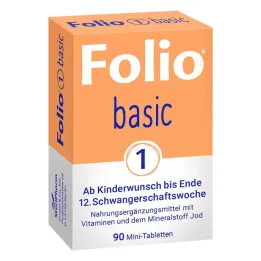 Folio 1 basis filmdrasjerte tabletter, 90 stk