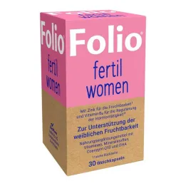Folio fertil kvinner myke kapsler, 30 stk