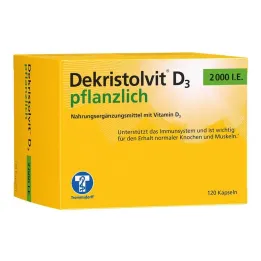 Dekristolvit D3 2000 IE vegetabilske kapsler, 120 stk