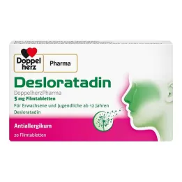 Desloratadine Doppelherzpharma 5 mg filmdrasjerte tabletter, 20 stk
