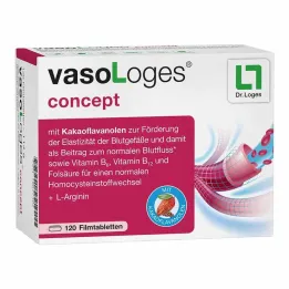 Vasologes concept filmdrasjerte tabletter, 120 stk