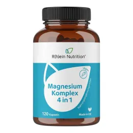 Magnesiumkompleks 4-i-1 høydose veganske kapsler, 120 stk