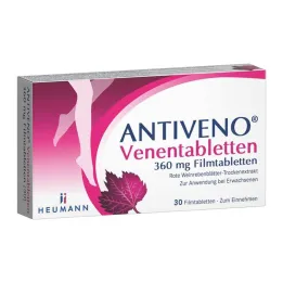 ANTIVENO Venøse tabletter 360 mg filmdrasjerte tabletter, 30 stk