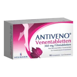 ANTIVENO Venøse tabletter 360 mg filmdrasjerte tabletter, 90 stk