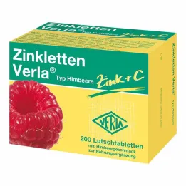 Zinkletten Verla bringebærpastiller, 200 stk