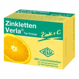 Zinkletten Verla Appelsinpastiller, 200 stk