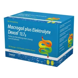 Macrogol pluss elektrolytter Dexcel 13,7 g Ple, 30 stk