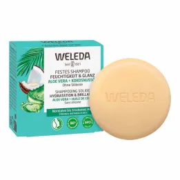Weleda solid shampoo fuktighet & glans, 50 g