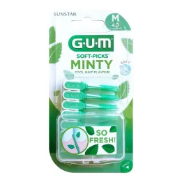 GUM Myke plukker Minty medium, 40 stk