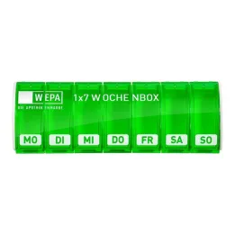 Wepa 1x7 ukeboks UV-beskyttelse + grønn, 1 stk