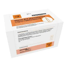 Vitamin B12 Pharmarissano 1 mg/ml injeksjonsvæske ampulle, 10X1 ml