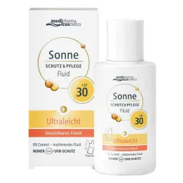 Solbeskyttelse & pleievæske ultralett LSF 30, 50 ml