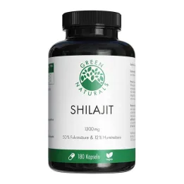 Green Naturals Shilajit 1300 mg høydose veganske kapsler, 180 stykker