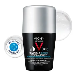 Vichy Homme Deo Roll-on 72h anti-flekker, 50 ml